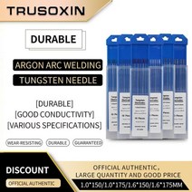 용접기 노즐 용접 노즐팁 TIG WSME 슈퍼 기계용 10 pcs 텅스텐 전극 헤드 바늘와이어, 1.6mmX150mm+WZ8