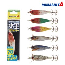 야마시타 수평드롭퍼 한치 갑오징어 에기슷테 이카메탈 오모리리그 70mm, 4# F ／ 전갱이(594-140), 1개