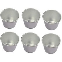 6 PC를 붙지 개인 텀블러 Popovers 초콜릿 용융 푸딩 컵 딸기 금형, 하나, 은, 은