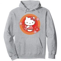 산리오 후드티 헬로 키티 설날 꽃 풀오버 후디 130677