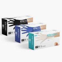 니트릴장갑 200매 라텍스장갑 요리용 일회용 위생 고무장갑, 식품용백색(200매)XS