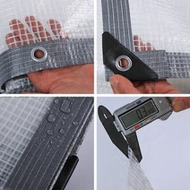 포터호루 화물차갑바 화물차덮개 포타린천 큰 크기 0.3mm 투명 pe 그리드 타포린 커버 야외 차고 캐노피 차양 트럭 정원 가구 방수 커버, PE 방수포, 3x15m