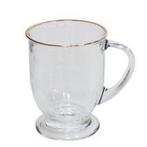 PGM1*^몰금테비너스머그 460ml 카페용컵 업소용 심플 주방 유리 머그 가정용 투명^*1췤pgm, a^^*옵션없슴