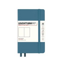 로이텀 하드커버 포켓(A6) 노트 스톤블루, POCKET STONE BLUE-PLAIN