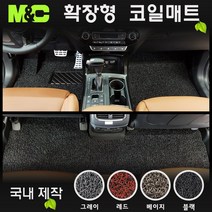 2022 넥쏘 (NEXO) 코일매트 [국내제작/확장형 바닥매트], 코일매트 색상 (그레이), 1열+2열+트렁크 [풀세트]