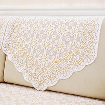 여름쇼파커버 패드 레이스 등받이 깔개 덮개 미끄럼방지, 롱 90x250cm, C