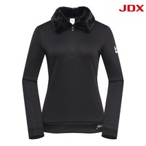 제이디엑스 여성골프웨어 겨울 이월 초특가! 원단짱짱 겨울 기모 티셔츠 X2SWTLW76 BK
