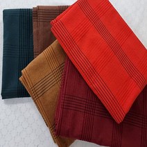 퀼트가게대폭 양면 쟈가드 체크 5color 천 원단, 진그린