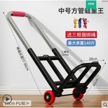 핸드 카트 창고정리 리프트 전동수레 구르마 전동핸드카 캐리어 동력운반차 카트 구루마 캠핑끌차 만능, 종류2, L