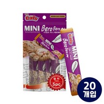 더캣츠 미니베로베로 참치 고양이 츄르 간식 5P, 100팩