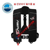 [티모] 가성비 어웨이브 구명조끼 팽창조끼 벨크로타입 (4종) 해양수산부 형식승인, 레드(화이트)