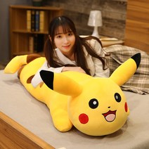 피카츄 뽀글뽀글 보다 큰 여학생이 잠자는 긴 포옹 공룡 고양이 인형 어린이 빅 사이즈 곰인형 모찌 돼지, 옵션02, 100센티미터(장미꽃 선물봉투 소장)