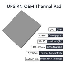 Upsiren-OEM 방열 실리콘 패드 CPU/GPU 그래픽 카드 수냉 열 매트 마더 보드 그리스, [01] 16W Thermal Pad