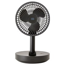 BBB트리플블랙 180도 접이식 탁상용 스탠드 선풍기 윈드맥스, 블랙