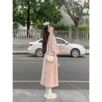 히트앤씨 3870 앙고라 부클롱 니트가디건 아우터 캐시미어 울 여성롱 가디건 루즈핏 빅사이즈 여자가디건