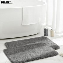 DFMEI 미끄럼방지매트 고급형 현관 화장실 부엌 매트 발매트 주방매트 욕실발매트, DFMEI D-10.그레이x2