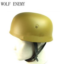 스포츠 헬멧 안전 제2 차 세계 대전 독일 Fallschirmjager M38 스틸 헬멧 가죽 라이너 그레이 낙하산 병, Sand