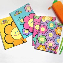 핑크풋 학원 오픈 학생 홍보 노트 스프링 공책 사은품 (홍보노트/스프링노트/연습장/오답노트/스프링수첩/영어노트/학원노트제작/문구/문구용품 추천)