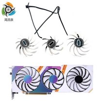 그래픽 카드 팬 교체용 쿨러 팬 COLORFUL GeForce RTX 3080 3070 3060 Ti iGame OC 화이트 RTX3080 4 핀, 03 3피스