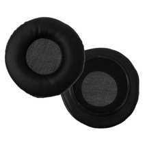 ATH-WS99 ATH-WS70 헤드폰 헤드셋 80mm 용 가죽 귀 패드 쿠션 이어 패드, 검은색