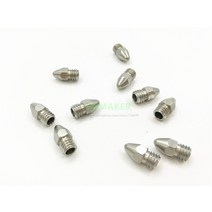 초정밀 Zortrax M200 3D 프린터 1pcs Afinia H479 H480 Up Plus 2 용 0.4mm 스테인레스 스틸 노즐 교체, 01 0.4mm