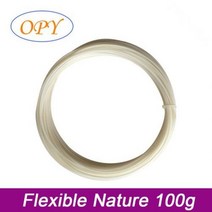 [해외] 3D 프린터 필라멘트 Tpu 유연한 탄성 1.75Mm 인쇄 재료 자연 색상 자연 블랙 레드 그린 블루 컬러, Flexible Nature 100g