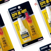 철공자 오공 강력접착제 본드 홈세트 금속 플라스틱 나무 철 쇠 세라믹 가죽 고무, 포장형 1EA + 캔디