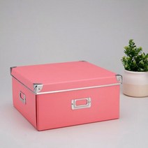 슬라이딩책장 슬라이딩 책장 공간 분리 낮은 틈새 철제 회전패션 홈 종이 스토리지 박스 색상 덮여 Collaps, 03 One Pink_02 26X21X15 cm