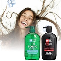 올인원 동백오일 쿨링 복합 클렌저 샴푸 바디워시, 구마유지 마유 숯 바디워시 600ml (검정)