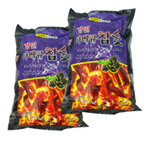 참나무 고기 바베큐용 숯 펜션 업소용 차콜 캠핑용 착화탄 숯, 참숯 700g 1봉