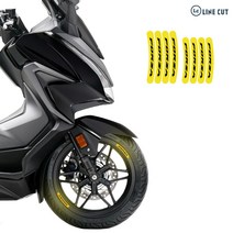 라인컷 혼다 포르자300 350 18년이상 로고 데칼 PNG 스티커 휠스티커 림테이프, 빨강