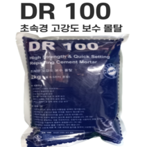 아덱스 던롭 DR100 2KG 초속경 초속건 고강도 보수 몰탈 급결 콘크리트 크랙 시멘트 DR 100 퍼티대용