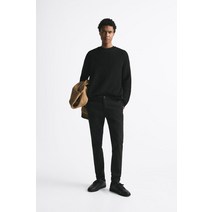 ZARA 스키니 치노 팬츠 - 블랙 222756782