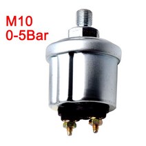 유면계 유량계 HD 0 ~ 10 바 오일 압력 센서 10mm 측정 범위 맞는 자동차 보트 오일 압력 게이지 송신기 M1, 02 M10 5BAR