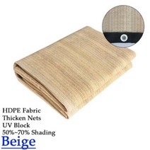 어닝 아름다운 정원 햇빛 가리개 그물 다육이 식물 창고 자외선 차단 음영 항해 퍼걸러 단열 HDPE 천막, 01 Beige Color_28 3m x 6m