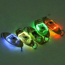 물고기집어등 집어등 물고기모으기 LED 깊은 드롭 수중 눈 물고기 어트랙터 미끼 조명 깜박이는 램프 1 개, 01 WHITE