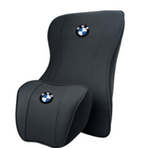 [국내/당일] BMW 차량용 목쿠션 허리쿠션 메모리폼, 레드