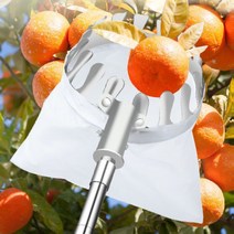 과일 따기 장대 높은나무 감 복숭아 밤 귤 수확기 망, 1.5m 막대 + 주머니 망