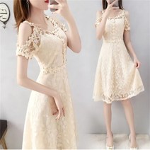 여성 여름원피스 레이스 미디 원피스 데이트룩