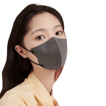CLA 데일리 컬러 KF94 새부리형 비말차단 보건용 마스크 대형, 딥그레이, 50매