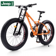 지프 jeep 비치 오프로드 마운틴 4.0 산악 자전거 팻바이크 충격 흡수 접이식 가변 속도 MTB 스타일 STYLE, J27단, 26인치
