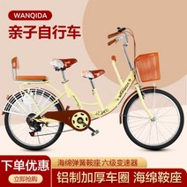 성인 2인용 3인용 자전거 2인승 커플 가족 유원지 관광 이색 자전거, 24인치, 9, 9