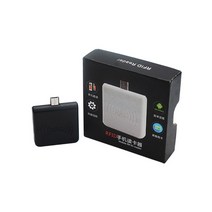카드 태그 복사기 복제기 리더 휴대용 도어 키 스마트 암호mini rfid reader mobile phone em4100 tk4100 id card reader for, 검은색 rfid 리더