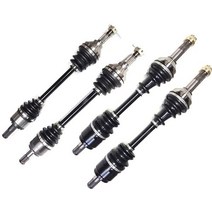 풀세트 - 가와사키 브루트 포스 650i 750과 호환되는 CV 액슬 4개. 프론트 및 리어 좌측 우측(독립적인 리어 서스펜션 포함)