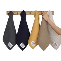 고급 정사각형 5종 세트 세면 소창수건, 35*35 (CM)