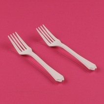 일회용 친환경 포크 40개입, 1개