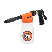 TOUCAN AUTO EZ FOAMER 세차 키트! 정원 호스용 스프레이 폼 캐논 압력 세척기 액세서리 조절 가능한 믹스 헤드 자동차 폼 건 황동 호스 퀵 커넥트 균열 방지