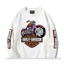 할리 맨투맨 티남방 보호헤드기어 오토사이클 바이크의류 HDT1, 블랙J