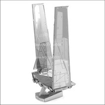 스타 워즈 3D 금속 퍼즐 R2D2 X 윙 파이터 밀레니엄 ATAT BB8 모델 키트 DIY 레이저 컷 조립 지그 소 성인, 25 딥 블루, 한개옵션1
