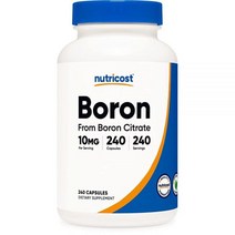 Nutricost 뉴트리코스트 붕소 캡슐 10mg 비건 240개